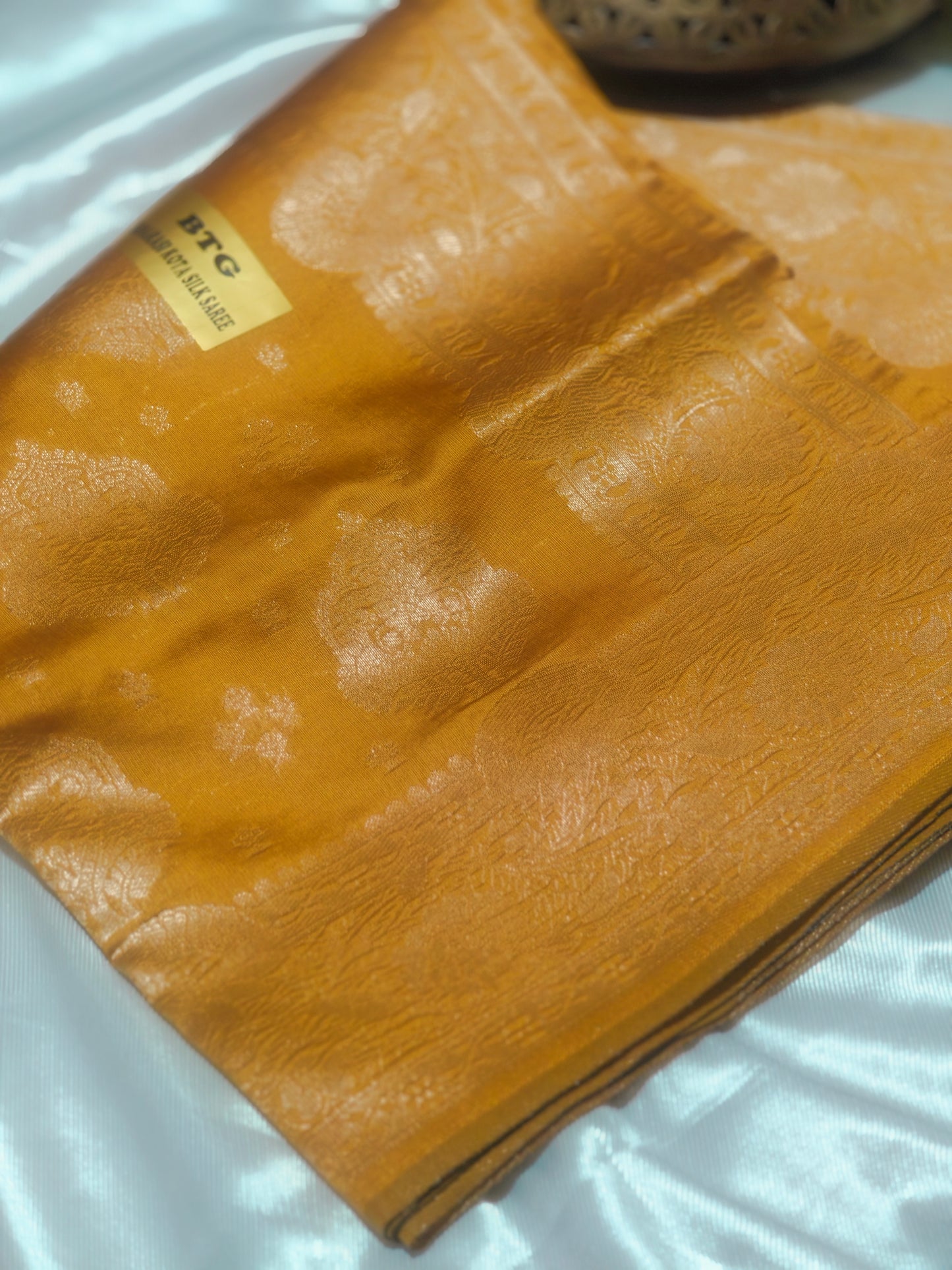 Haldi Color Banarasi Kota  Silk Saree