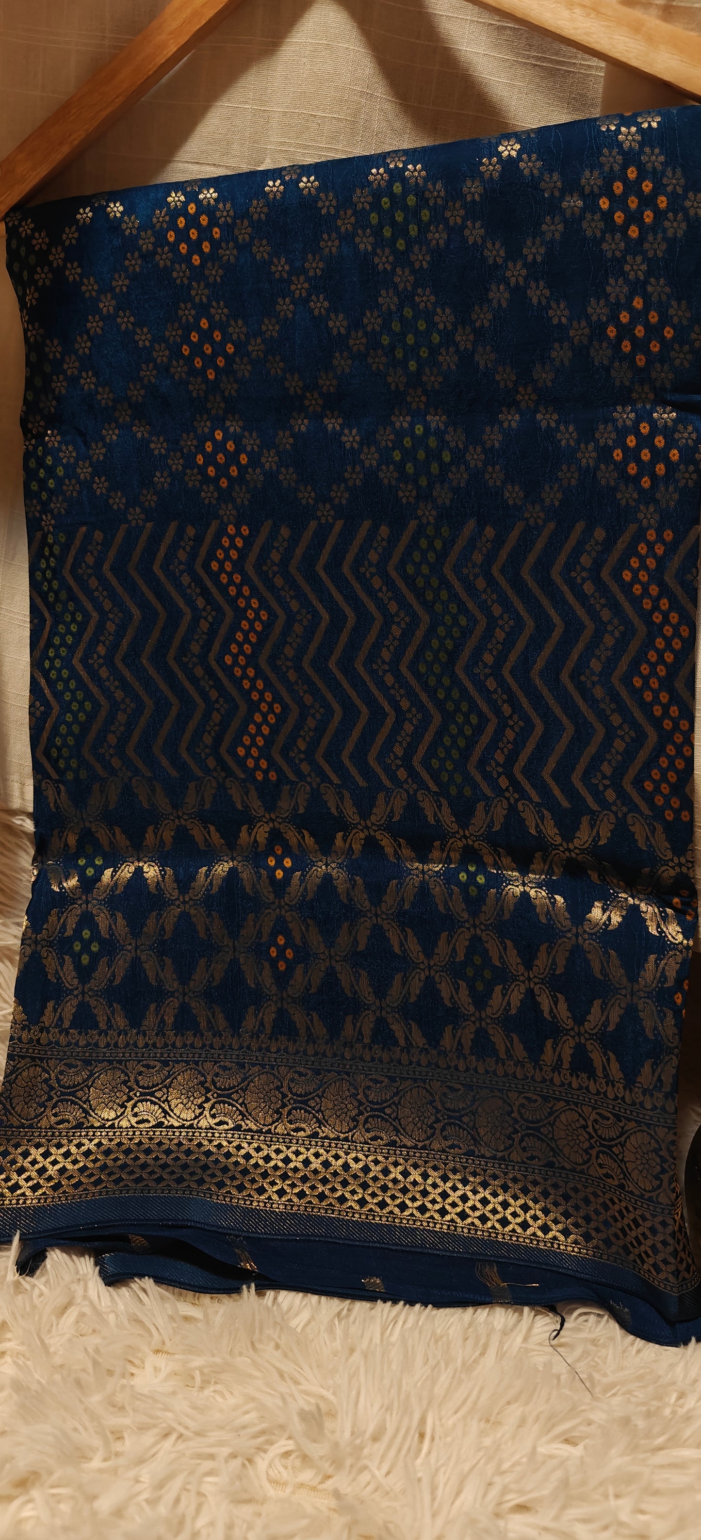 Blue Party Wear Pure Viscose Silk Saree