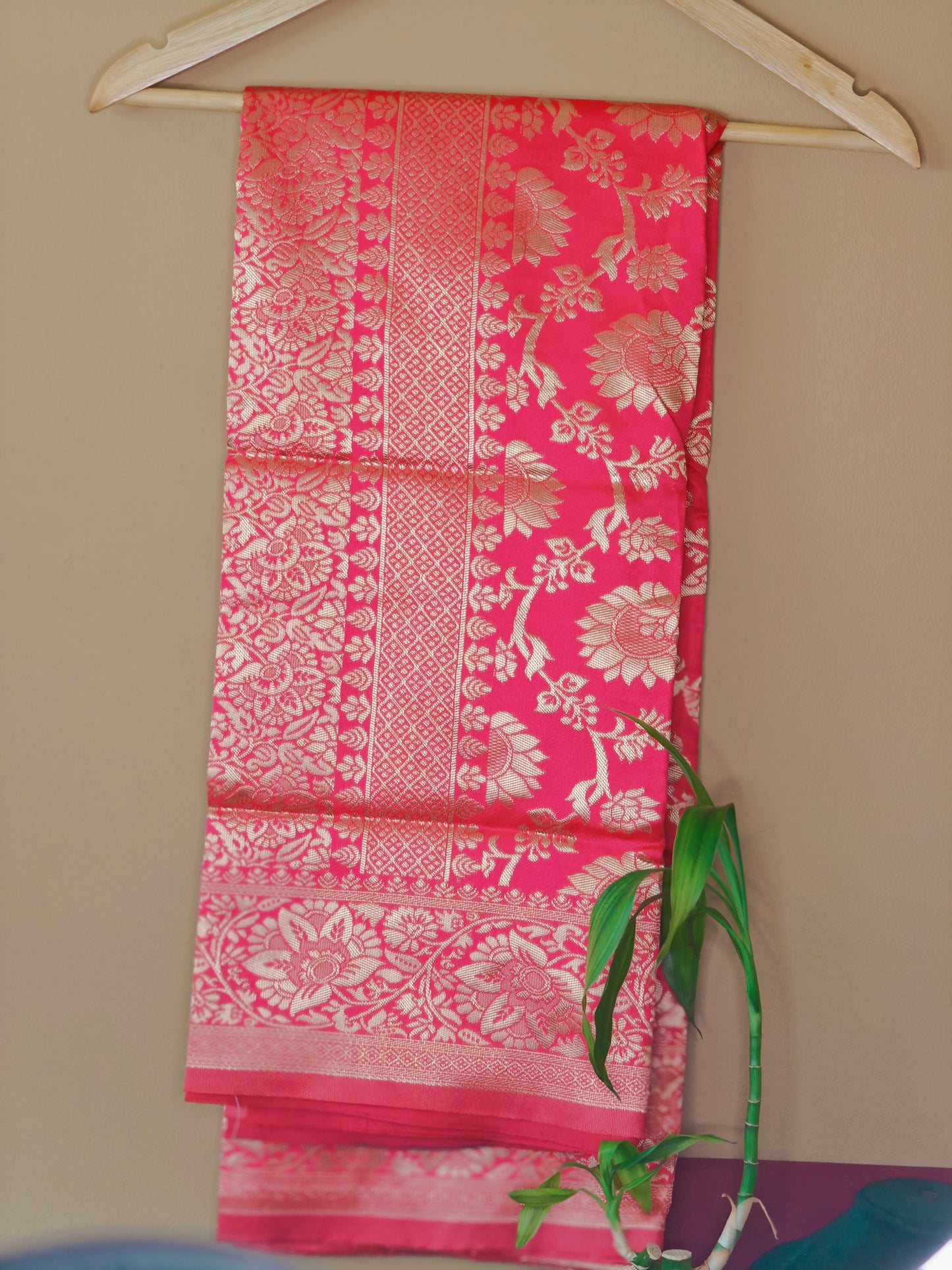 Red Party Wear Banarasi Silk Saree