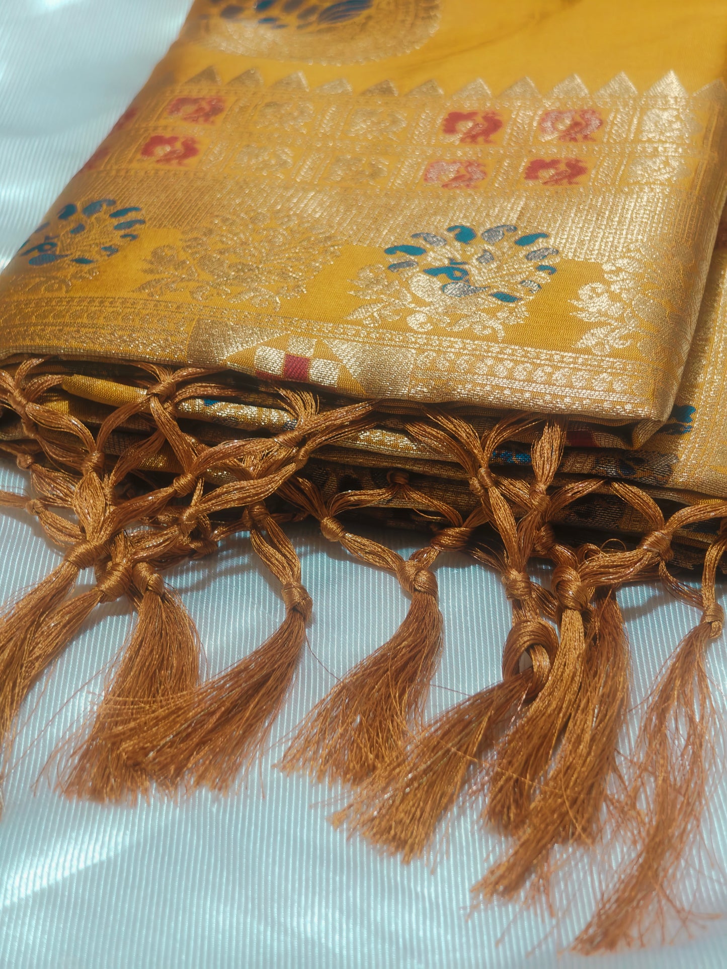 Haldi Color Banarasi Silk Saree
