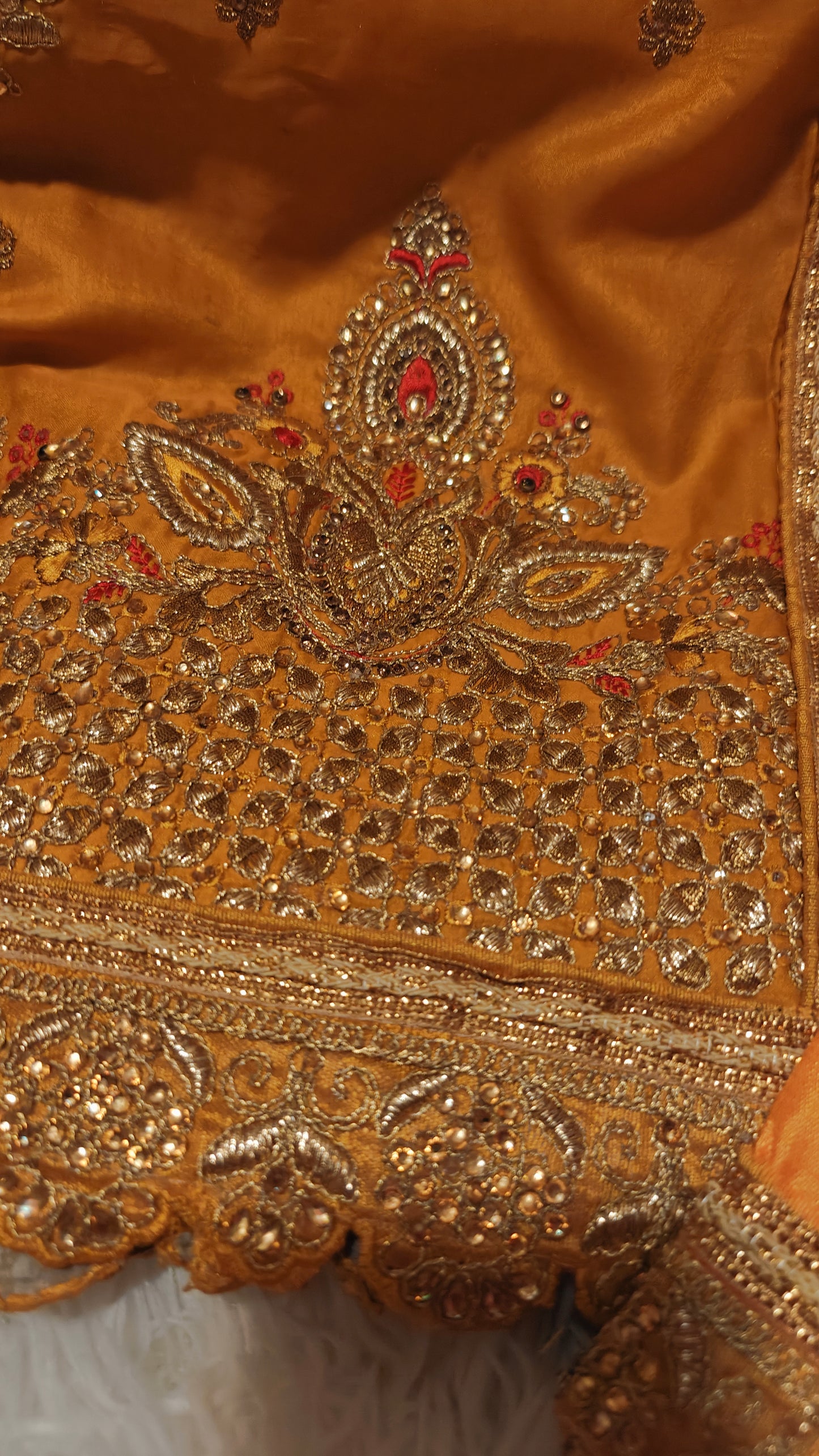 Party Wear Georgette Saree with Thread and stone work