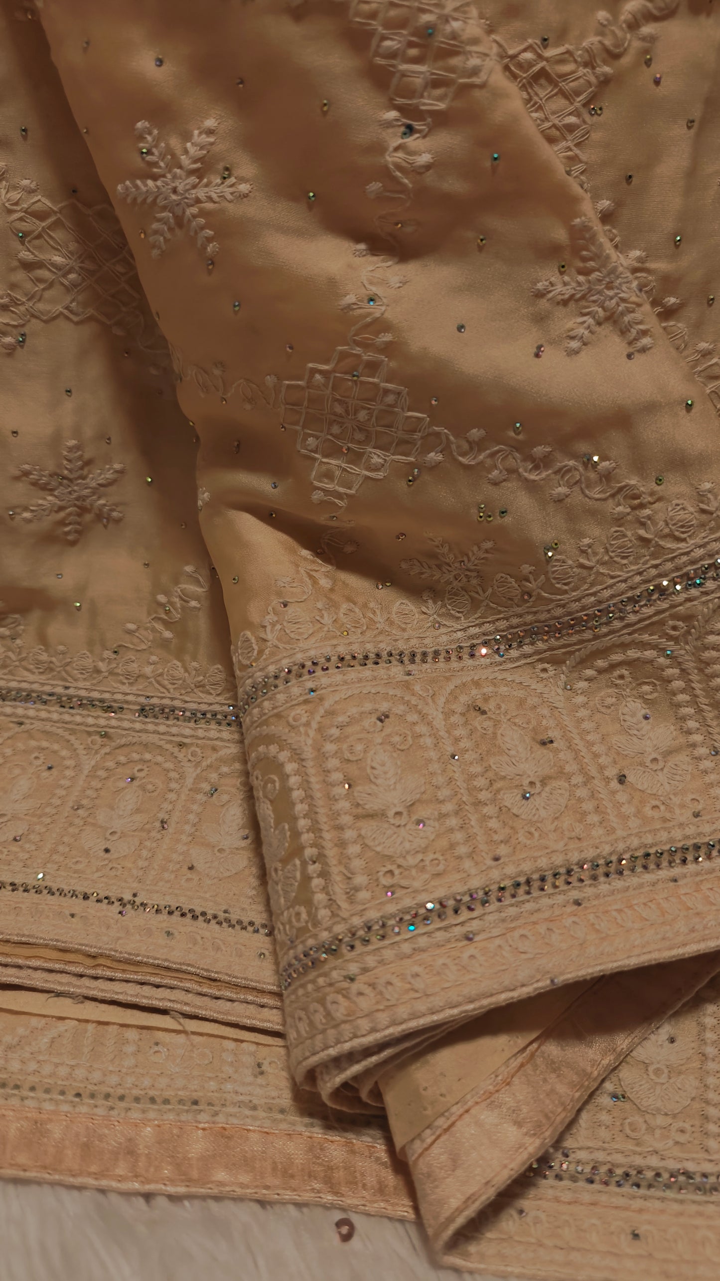 Golden Color Saree with Stitched Blouse