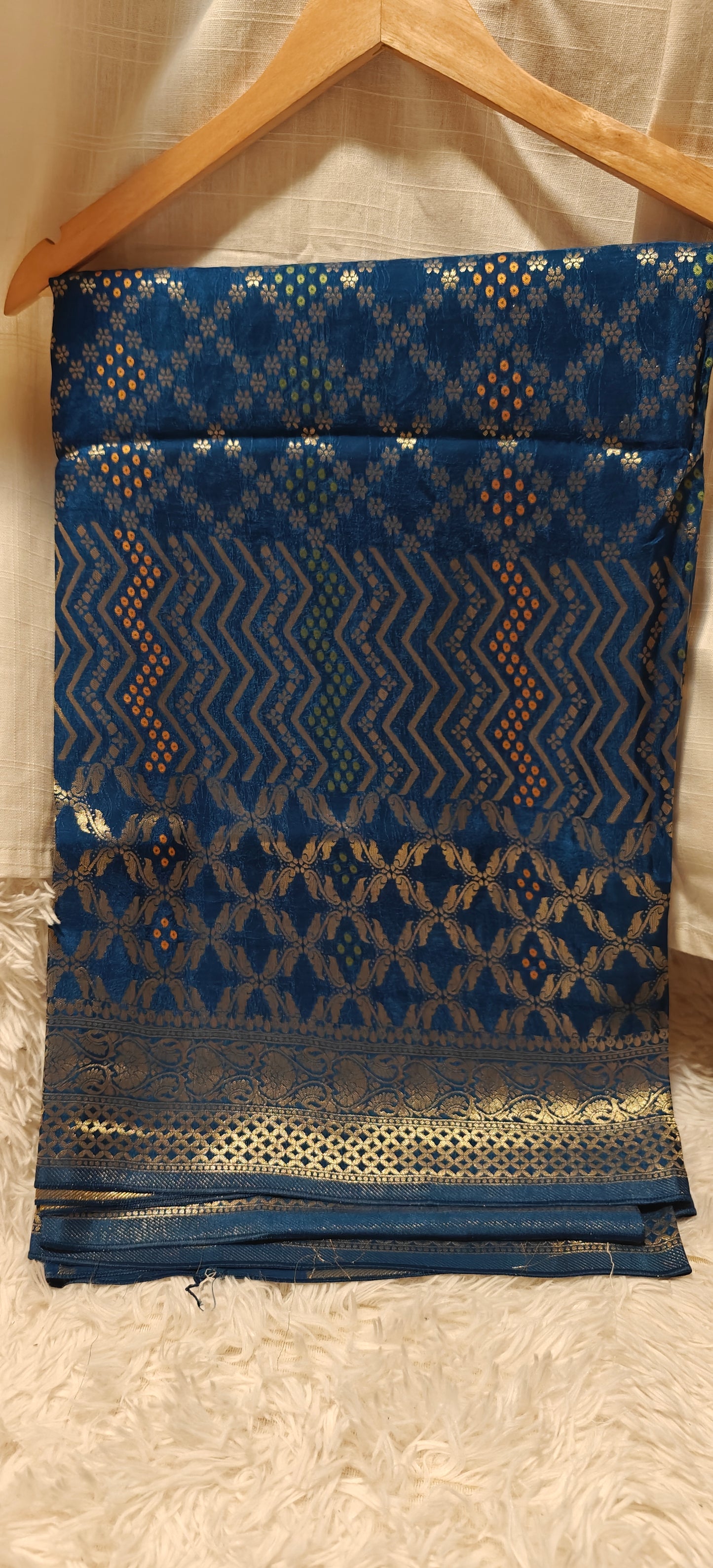 Blue Party Wear Pure Viscose Silk Saree