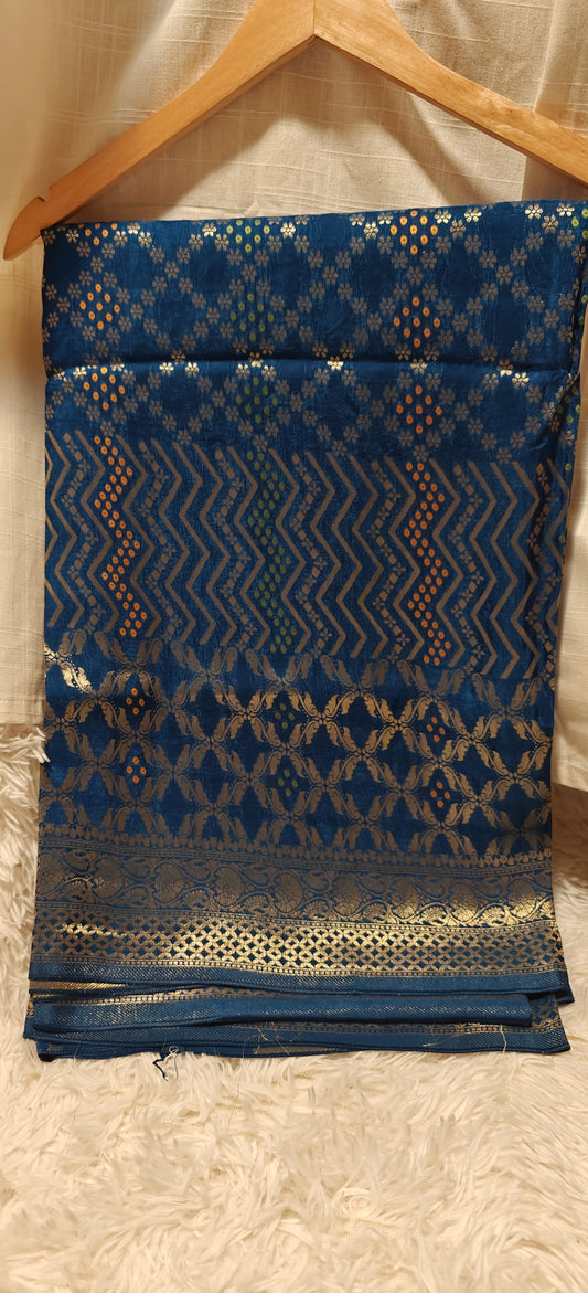 Blue Party Wear Pure Viscose Silk Saree