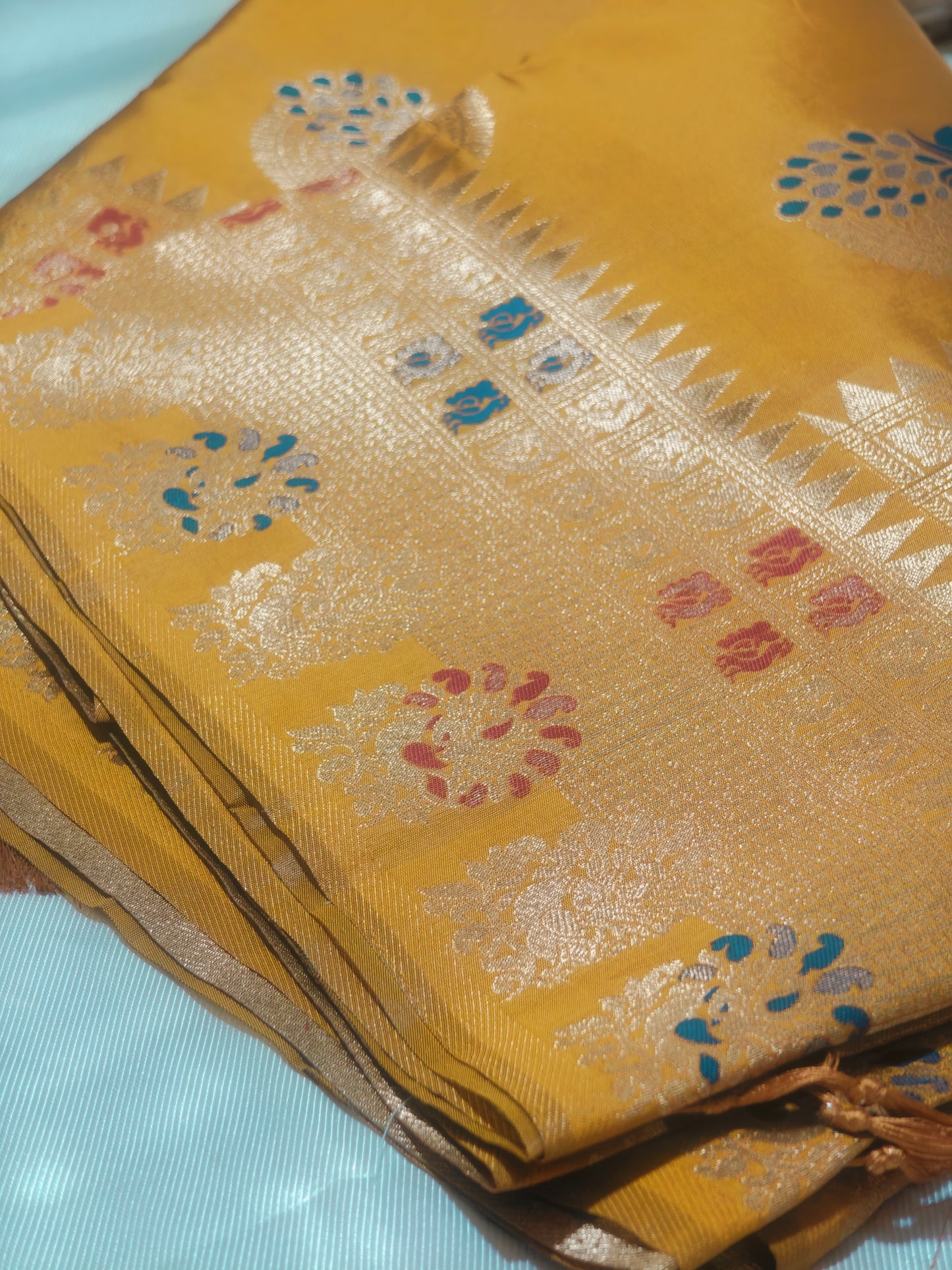 Haldi Color Banarasi Silk Saree