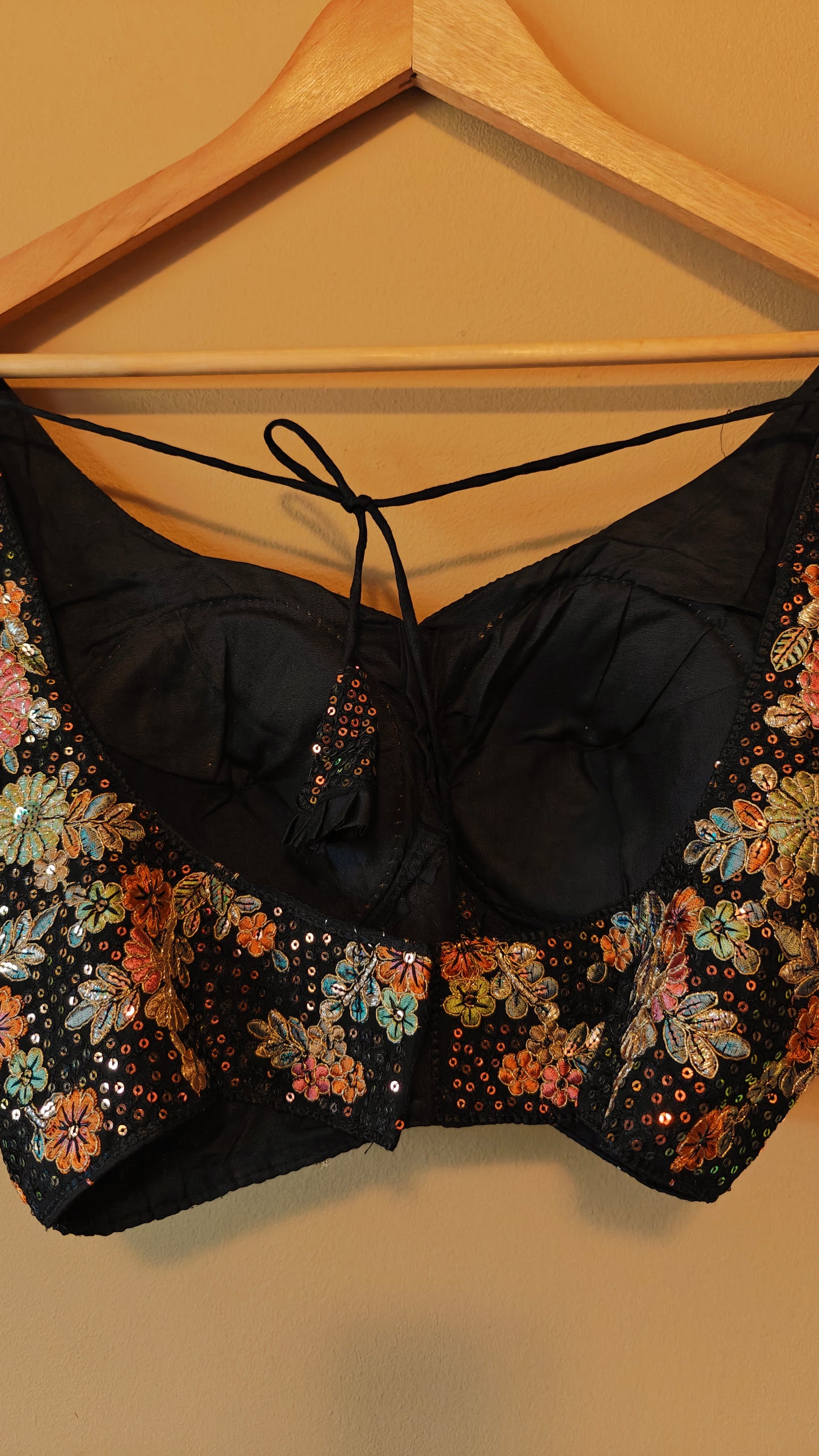 Black Sabhyasachi-Style Blouse – Ready-to-Wear Elegance