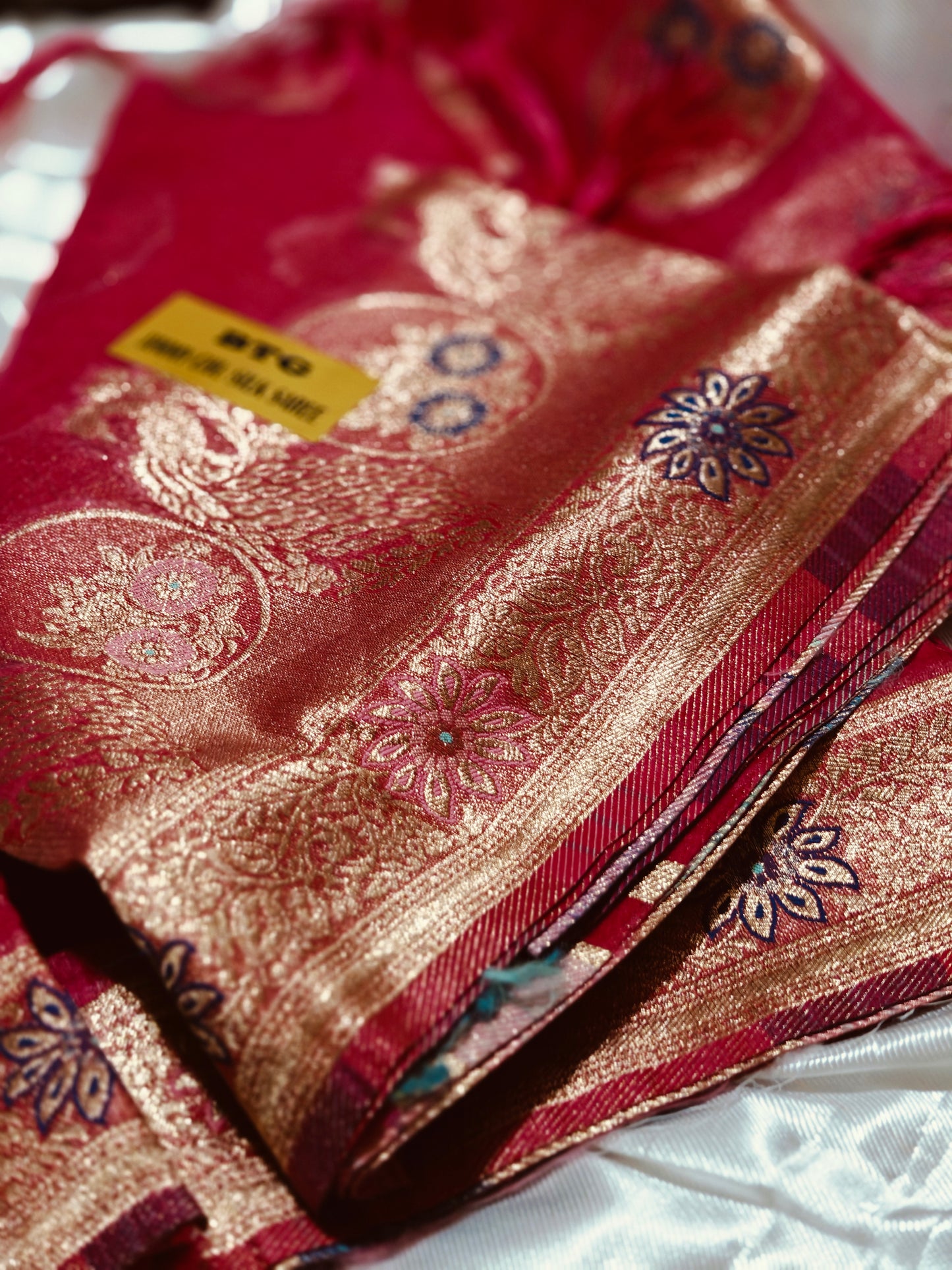Rani Pink Party Wear Soft Jimmy chu Saree