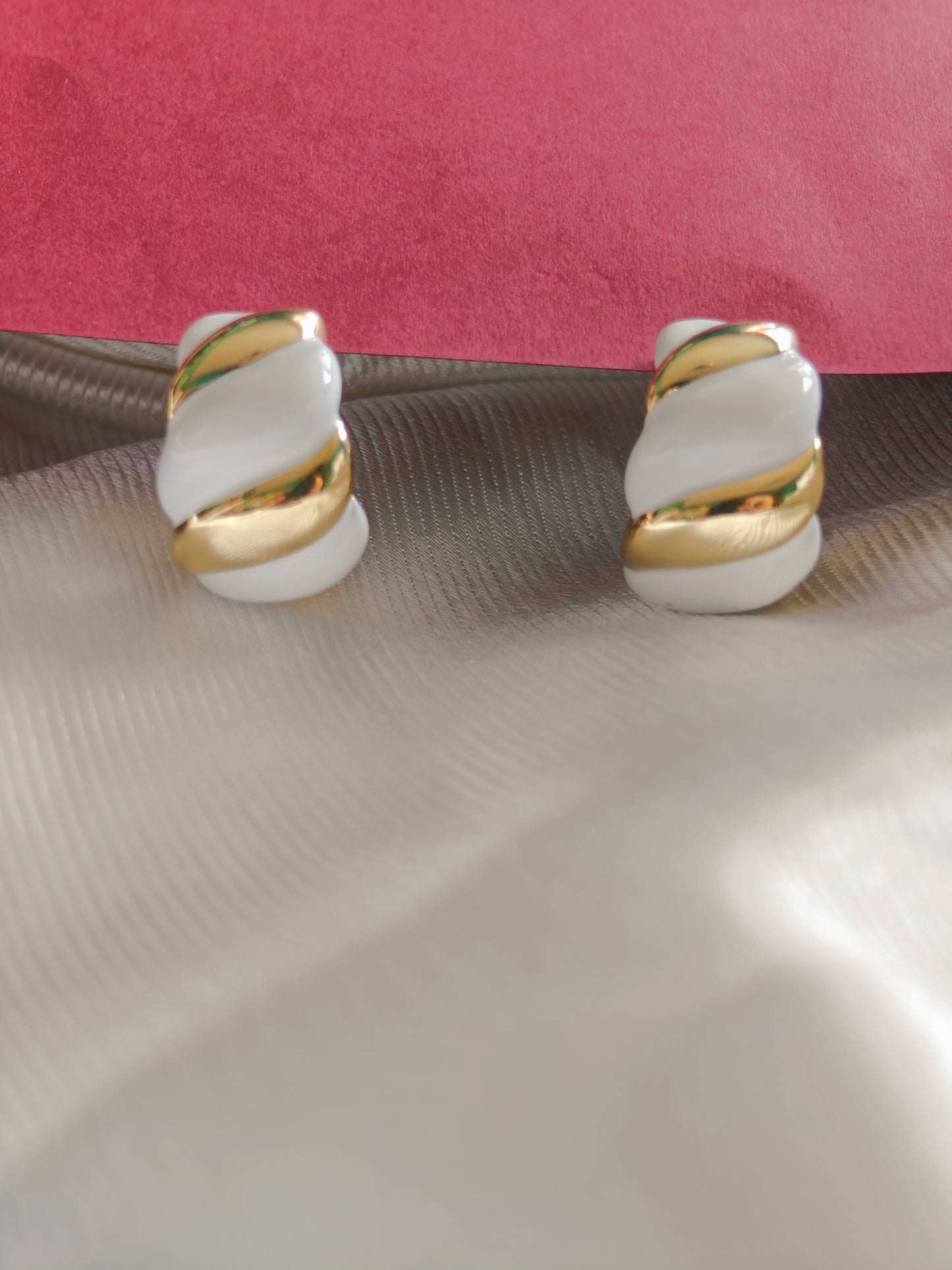 Multi Color Enamel Earrings
