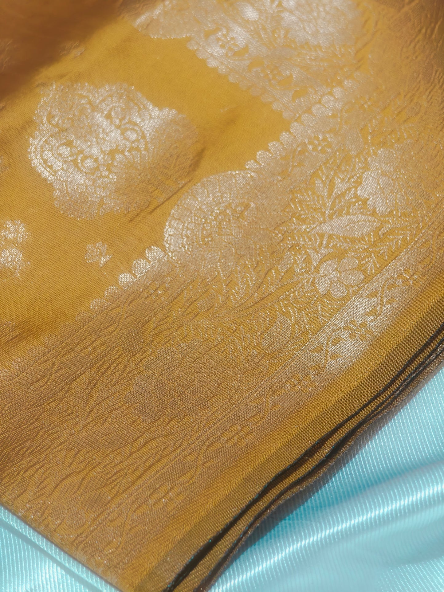 Haldi Color Banarasi Kota  Silk Saree