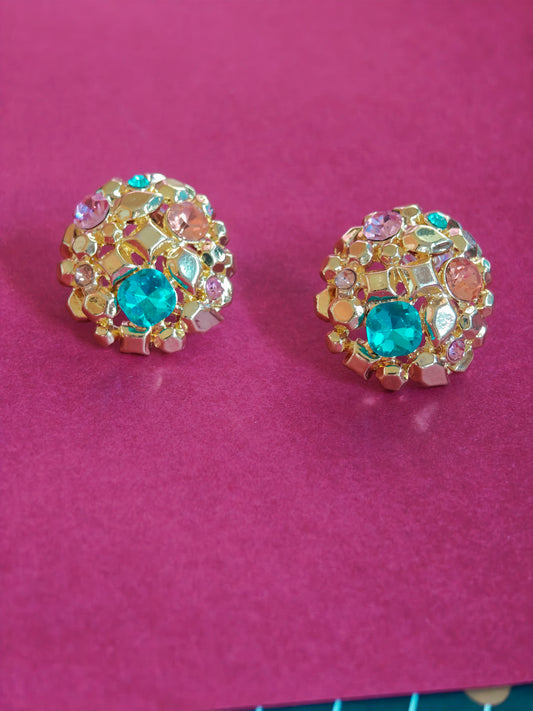 Mossonite Stone Earring