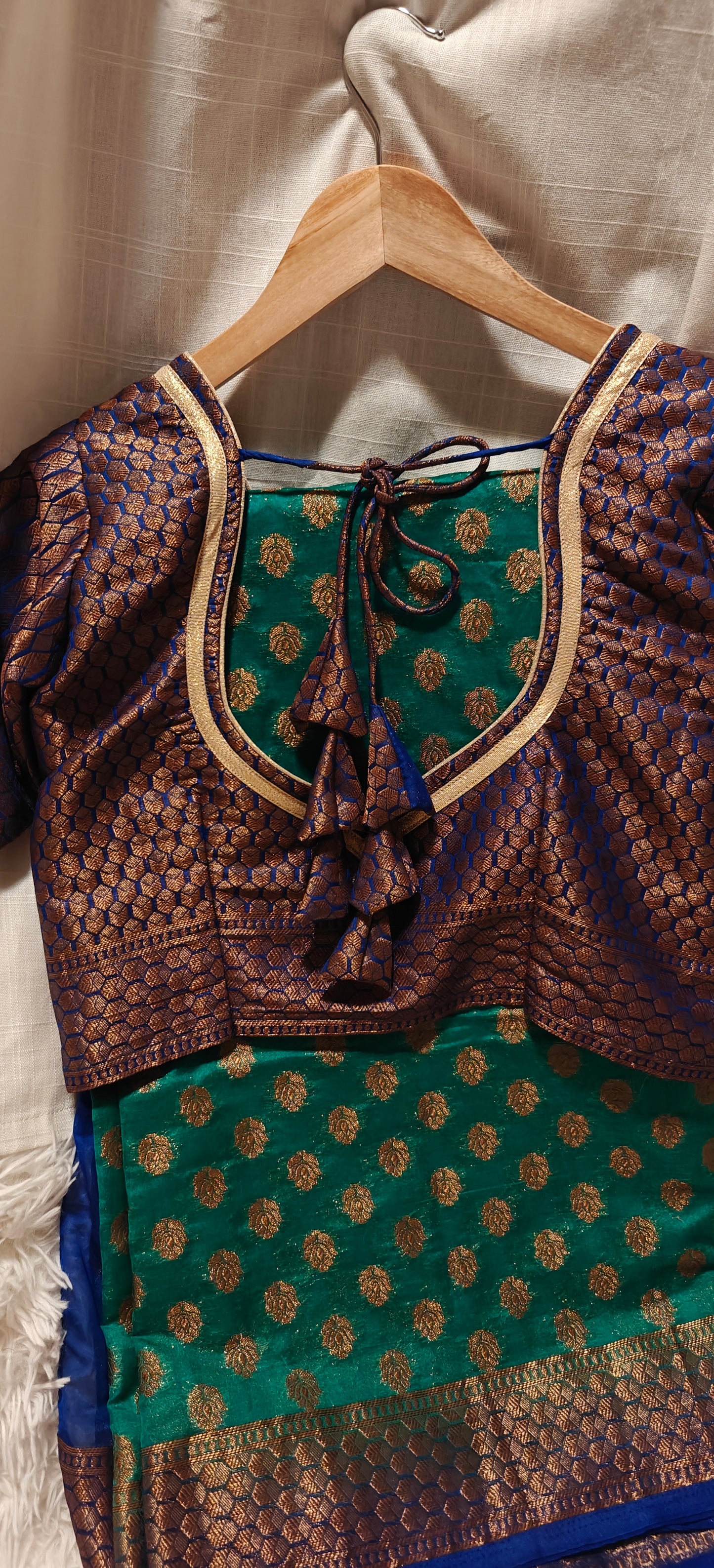 Banarasi Silk Saree with Ready-to-Wear Blouse