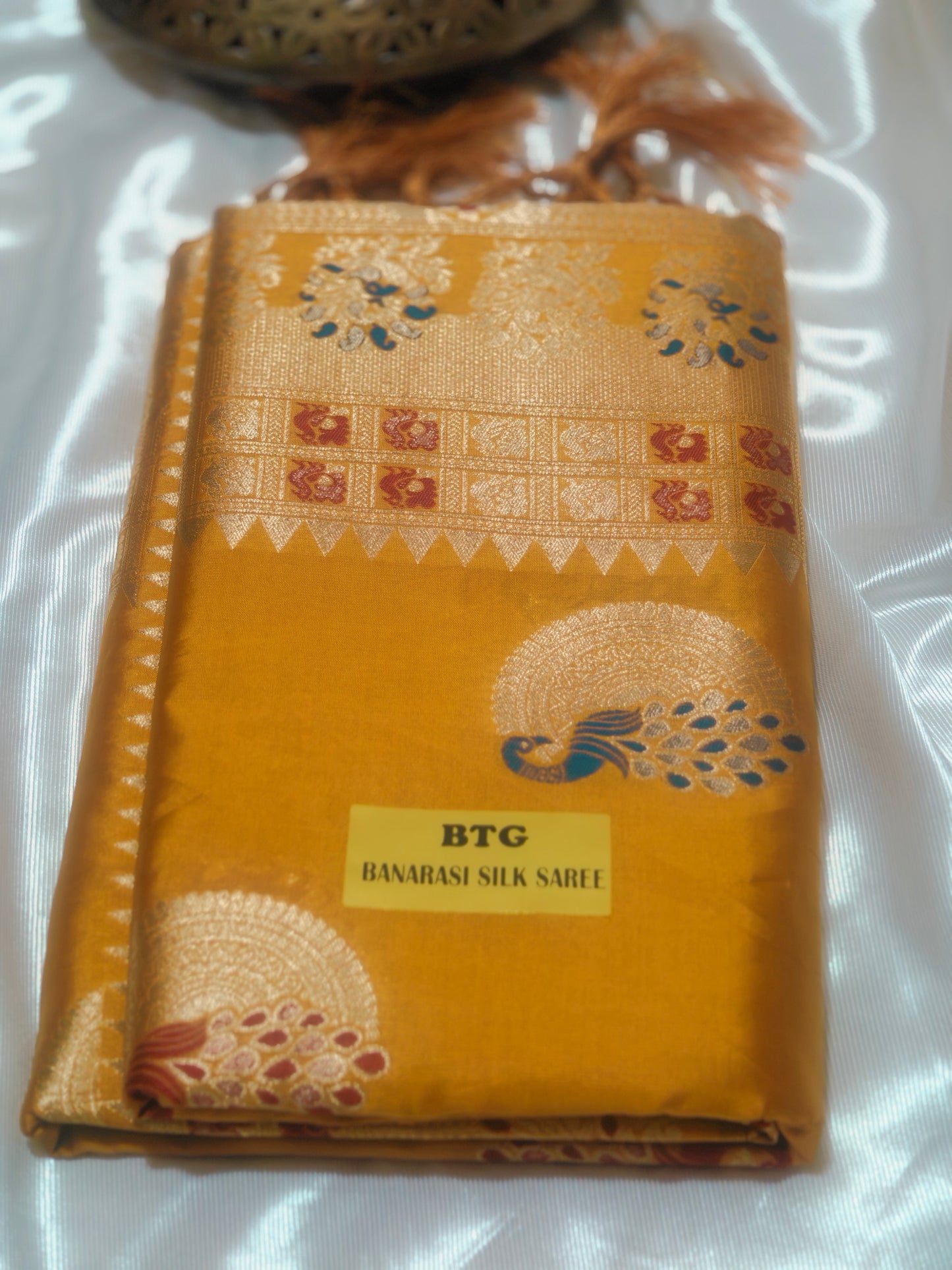 Haldi Color Banarasi Silk Saree